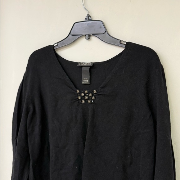 Lane Bryant Elegant Black Blouse Size 22 - Picture 2 of 5